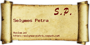 Selymes Petra névjegykártya